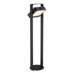 Nordlux Saulio Sockellampe Aluminium Schwarz 4.45W 370lm - 830 Warmweiß | IP44 - Solar