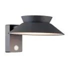 Nordlux Solar Wandleuchte Justina Metall Anthrazit 400lm - 830 Warmweiß | IP44 - Bewegungs- und Lichtsensor