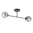 Emibig Deckenleuchte Roma Stahl Schwarz | Geeignet für 2x E14 - Max 10W