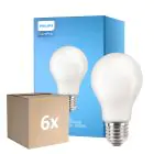 Mehrfachpackung 6x Philips Corepro LED Glühbirne E27 Birne Matt 10.5W 1521lm - 840 Kaltweiß - Ersatz Für 100W