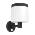 Eglo Wandleuchte Pantete Solar Schwarz 7W 790lm - 830 Warmweiß | IP65 - Bewegungssensor