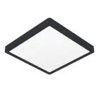 Eglo Deckenleuchte Badezimmerbeleuchtung Fueva 6 Plastik Schwarz 13W 2100lm - 827-840-865 CCT